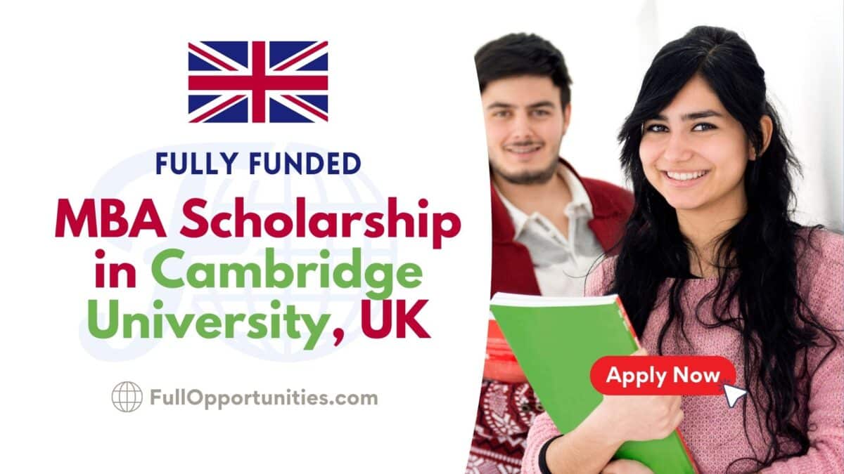 MBA Scholarship in Cambridge University