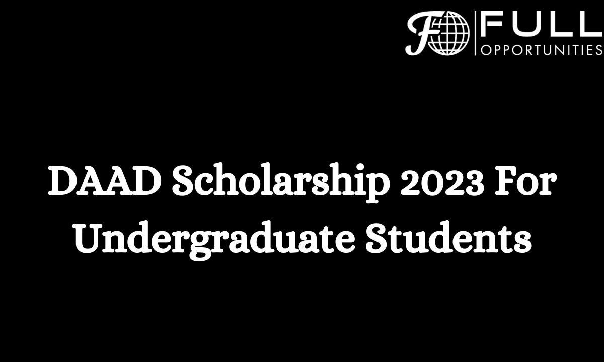 DAAD Scholarship 2023 For Undergraduate Students